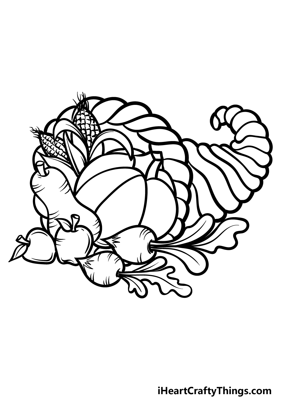 how to draw Thanksgiving ideas step 4