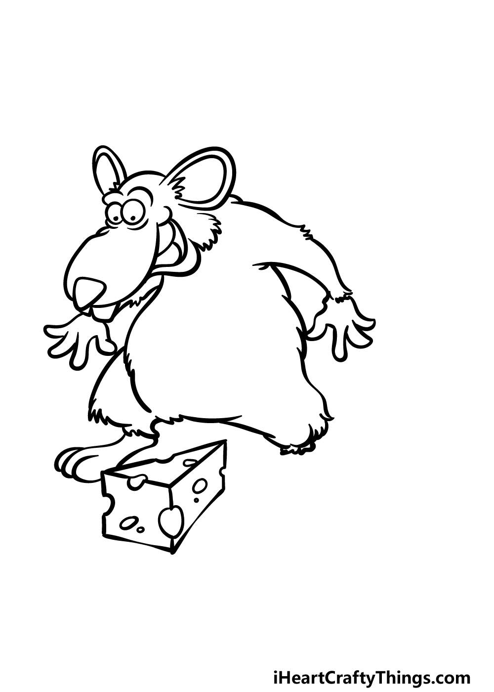 how to draw a Rat step 4