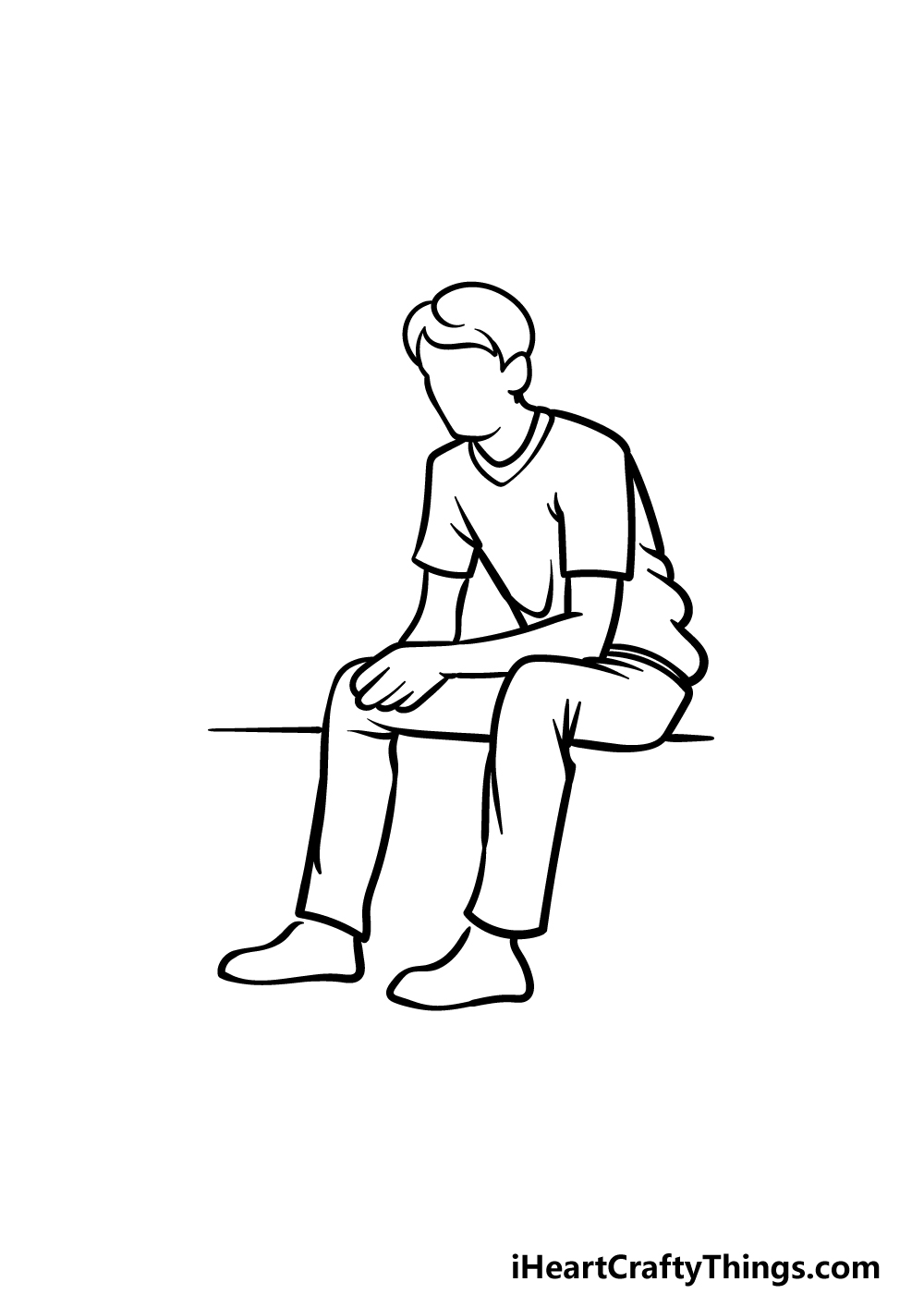 how to draw a Person’s Outline step 5