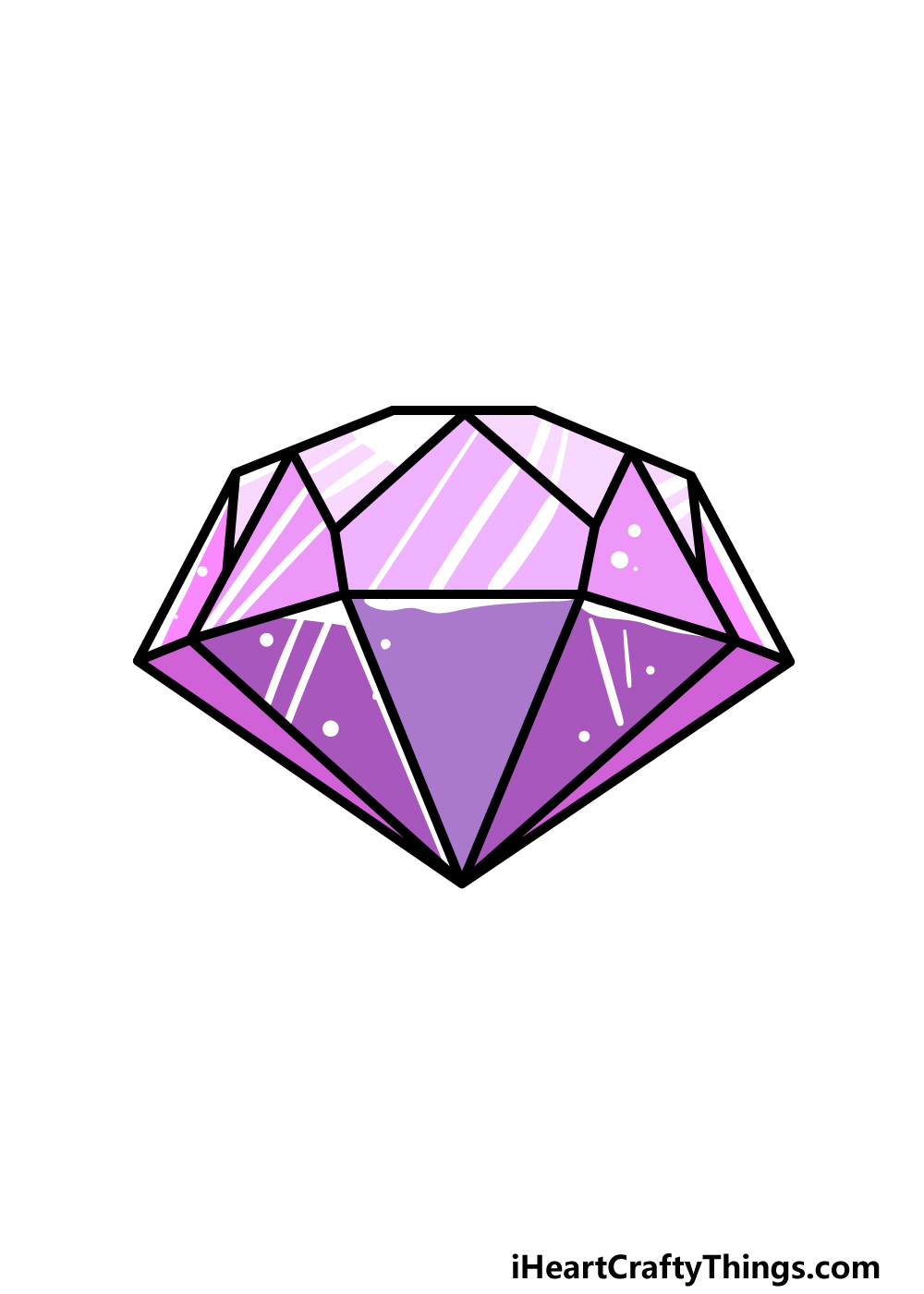 how to draw a Gemstone step 6