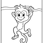 Monkey Coloring Pages free printable