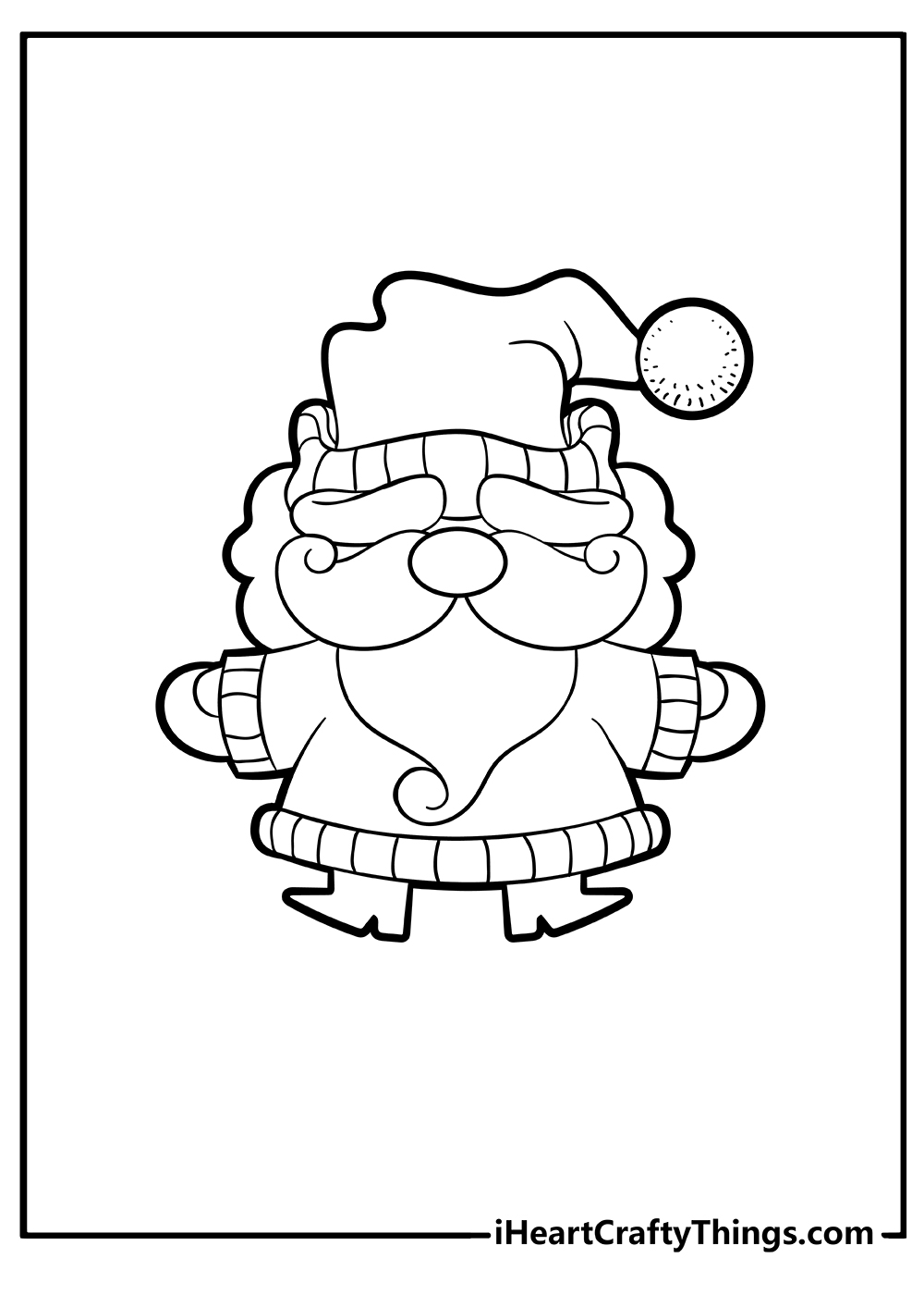 Santa Claus Christmas Coloring Pages free printable