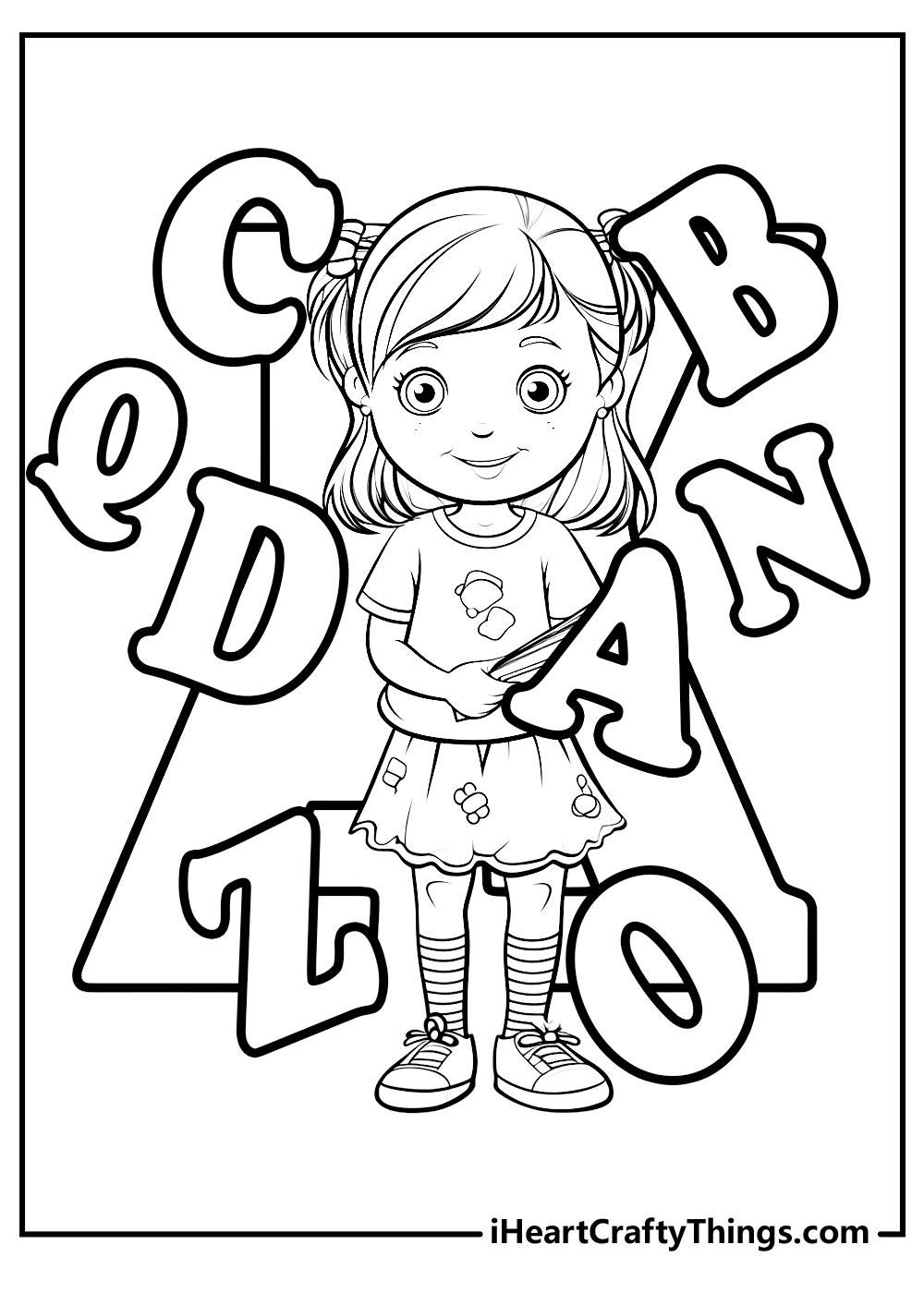 new alphabet coloring pages