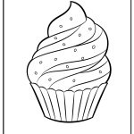 Cupcake Coloring Pages free printable
