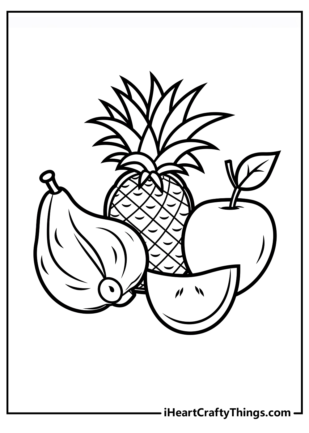 original fruit coloring printable