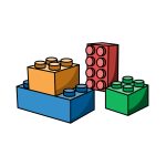 how to draw Lego image