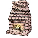 how to draw a Fireplace image