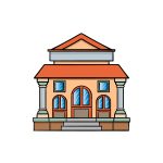 how to draw a Library image