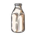 how to draw milk image