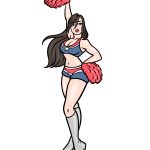 how to draw a cheerleader image