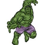 how to draw The Hulk image