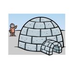 how to draw an Igloo image