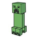 how to draw a creeper image