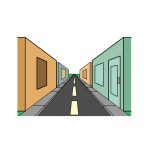 how to draw a One-Point Perspective image