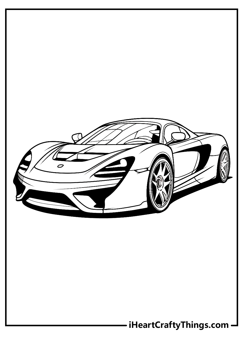 new super car coloring sheet free download