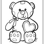 Teddy Bear Coloring Pages free printable