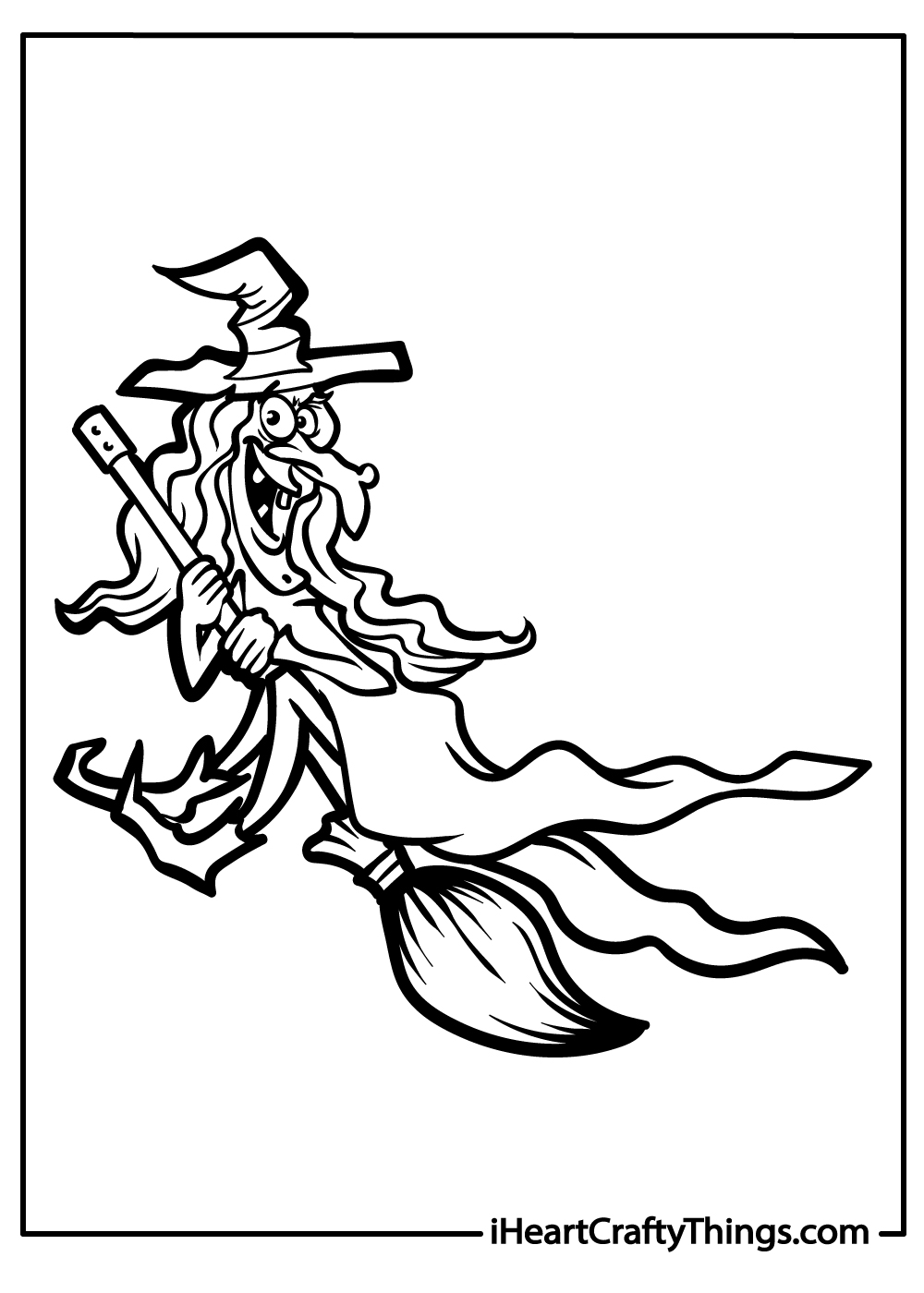 Witch coloring pages