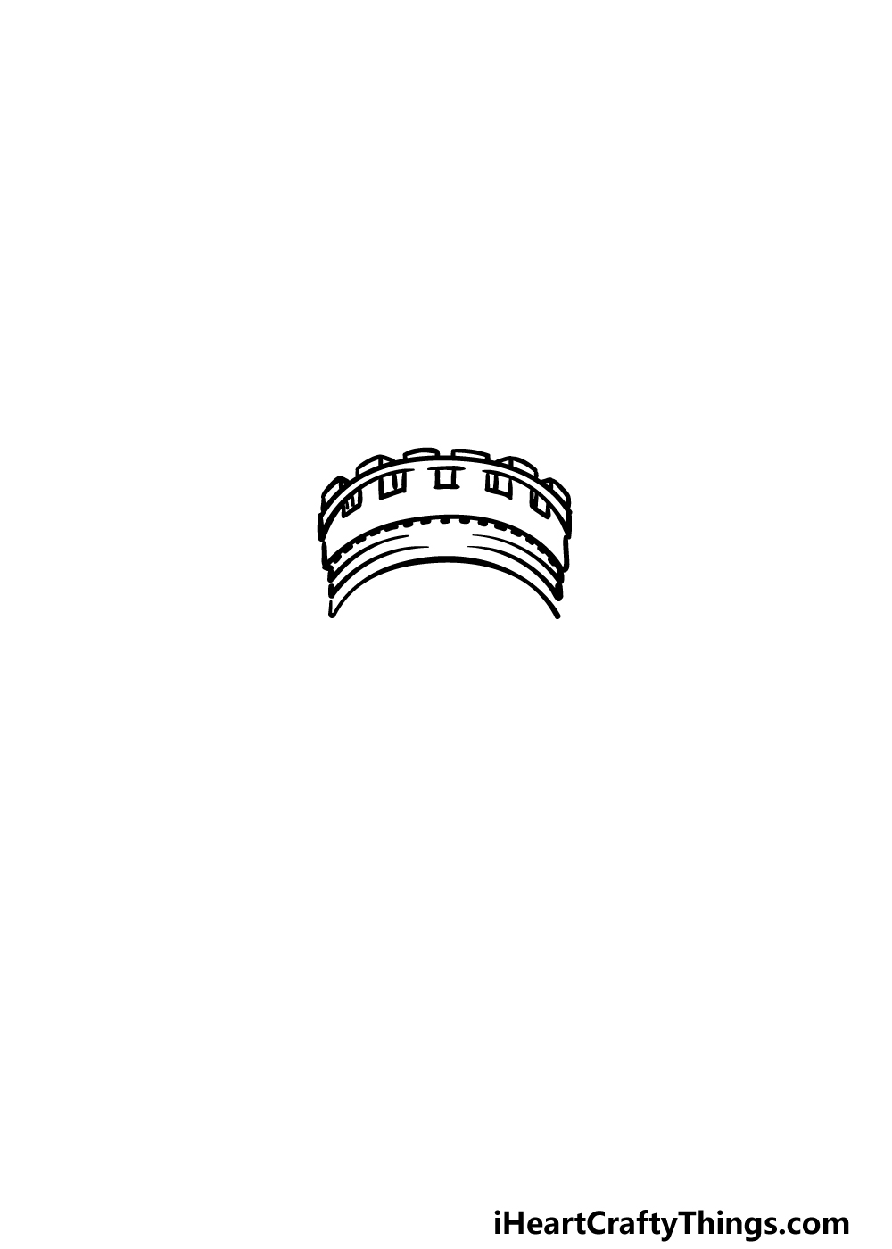 how to draw The White House step 1