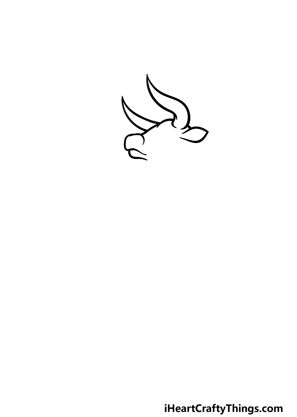 how to draw an Ox step 1
