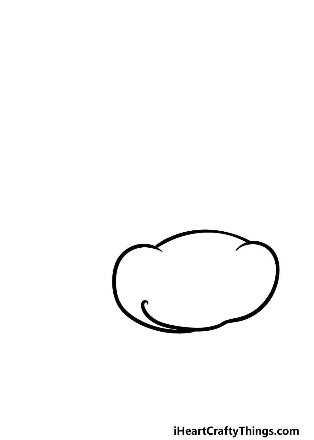 how to draw a Cow’s Face step 1