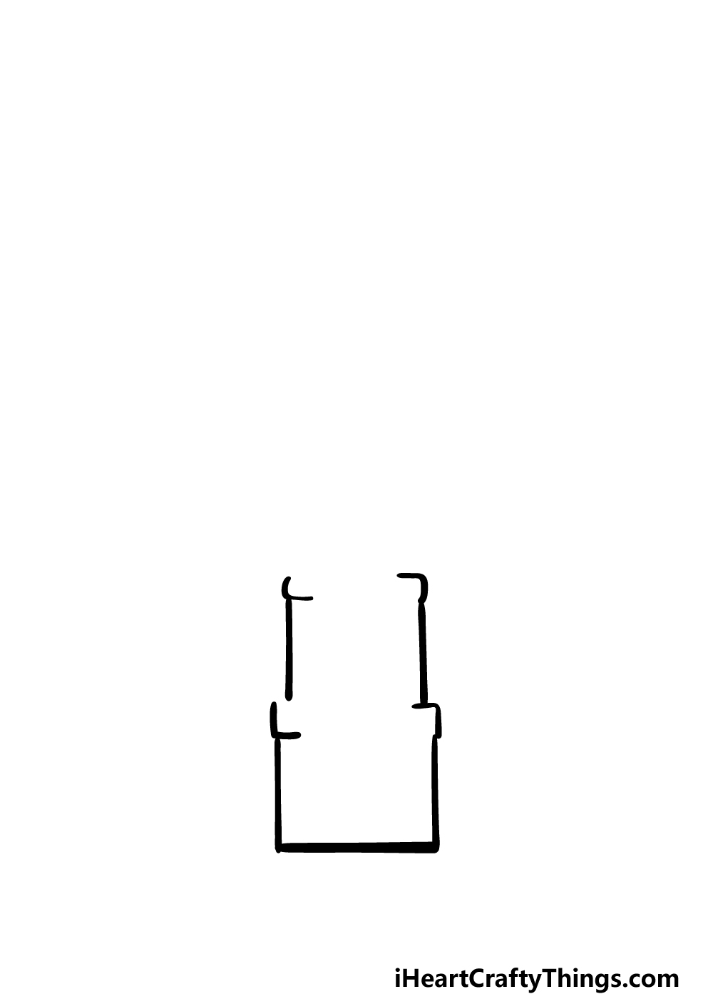 how to draw Big Ben step 1