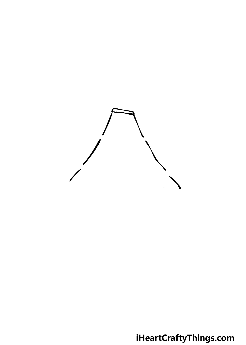 how to draw a Cottage step 1