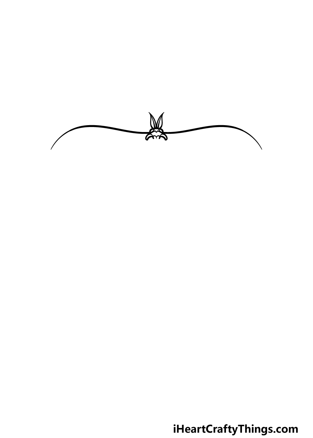 how to draw a Luna Moth step 1