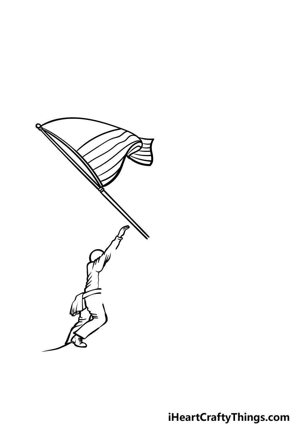 how to draw Veteran’s Day step 1