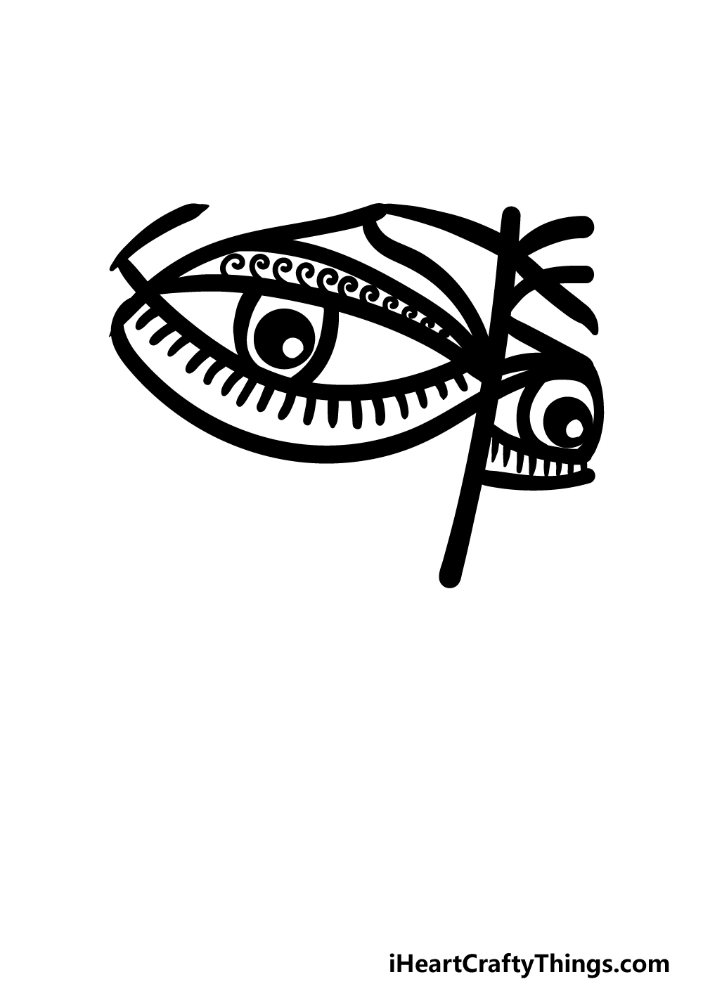 how to draw an Abstract Face step 2