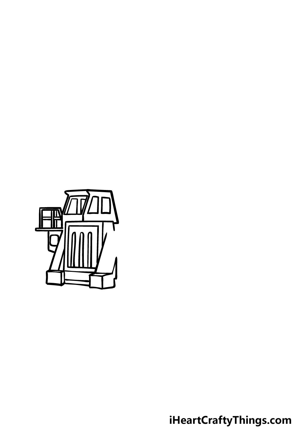 how to draw a Dump Truck step 2