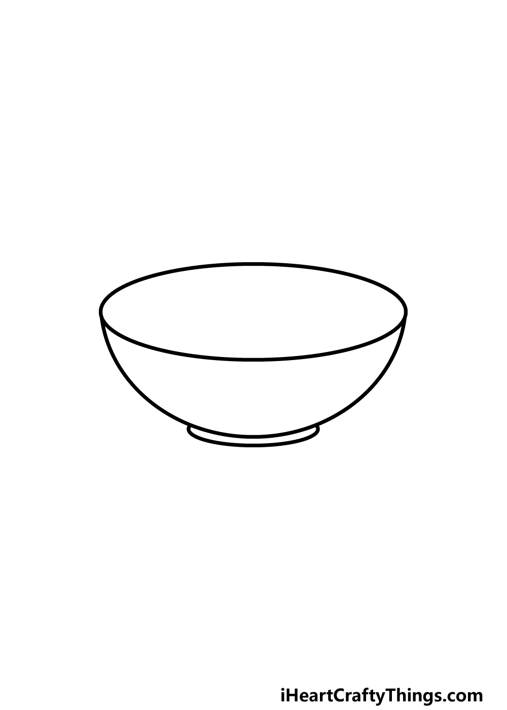 how to draw a Bowl step 3