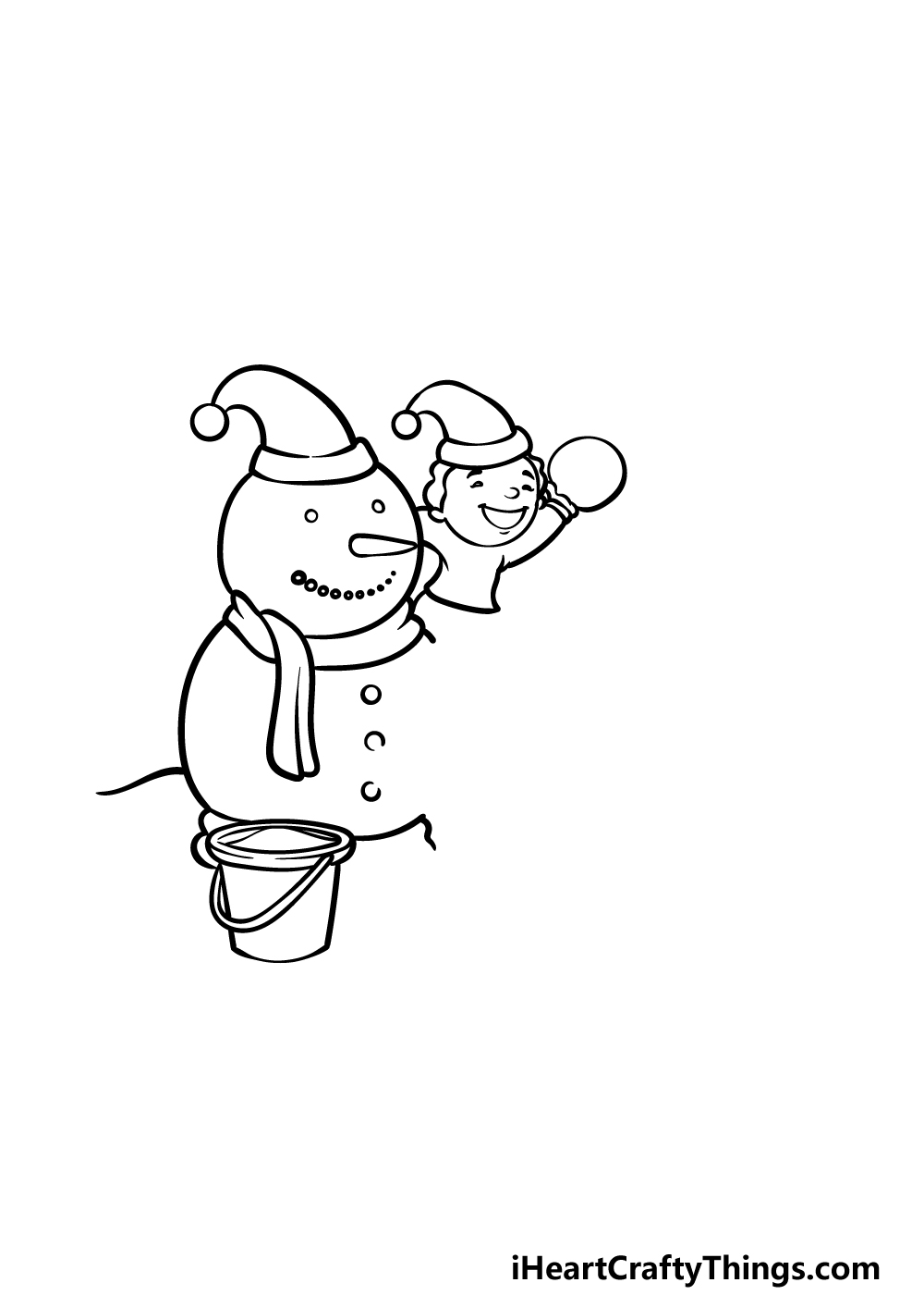 how to draw a Holiday step 3