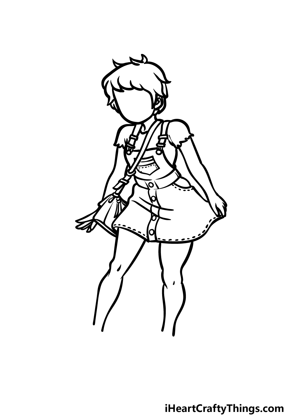 how to draw a Cute Outfit step 4