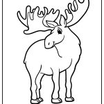 Moose Coloring Pages free printable