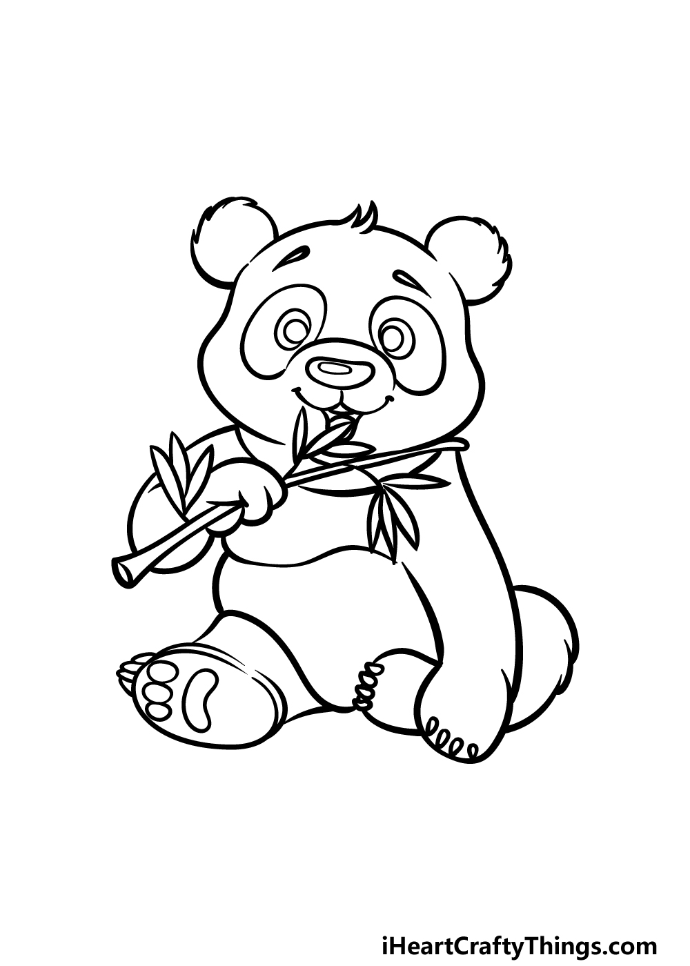 how to draw a Panda Bear step 5