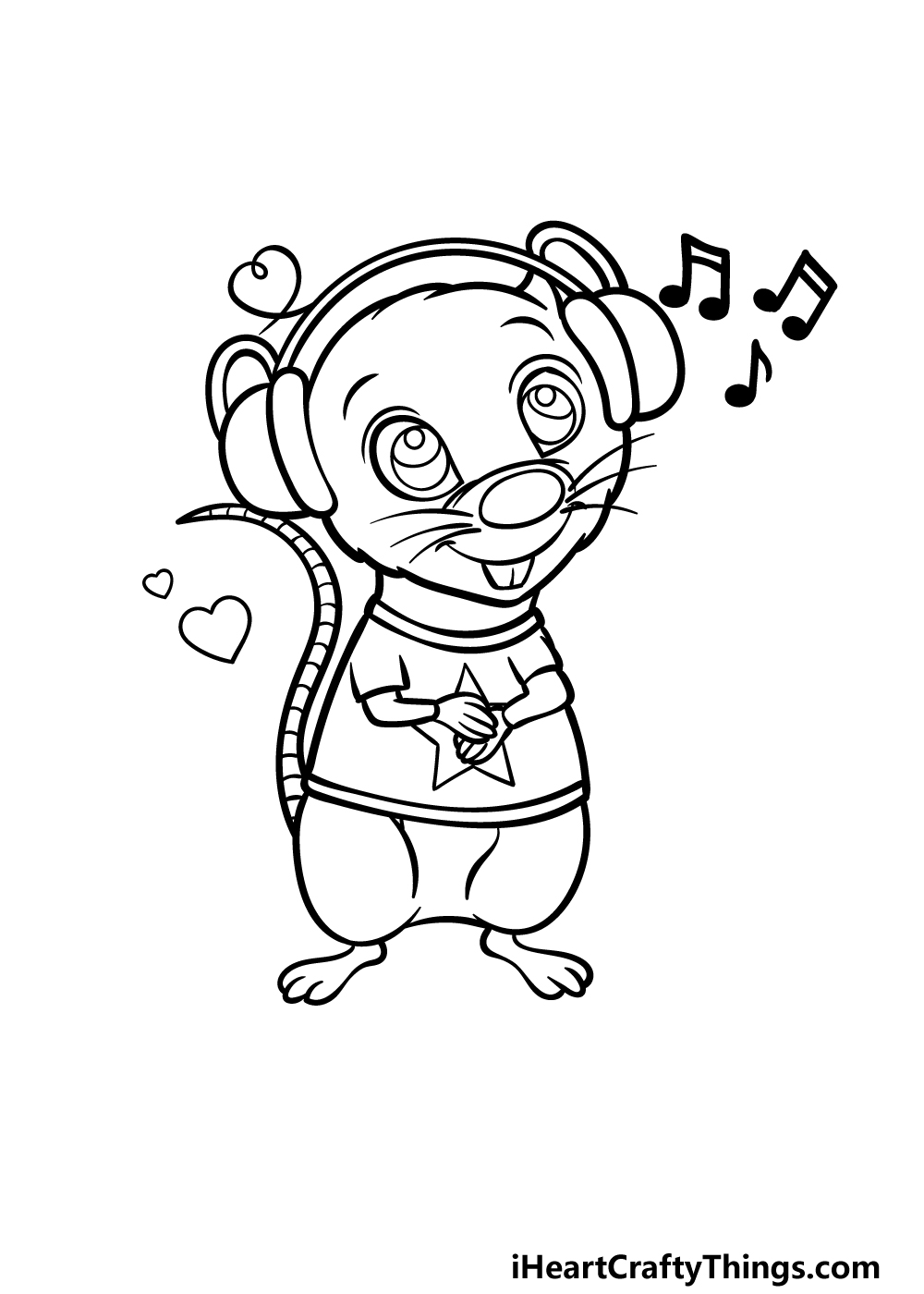how to draw a Cute Rat step 5