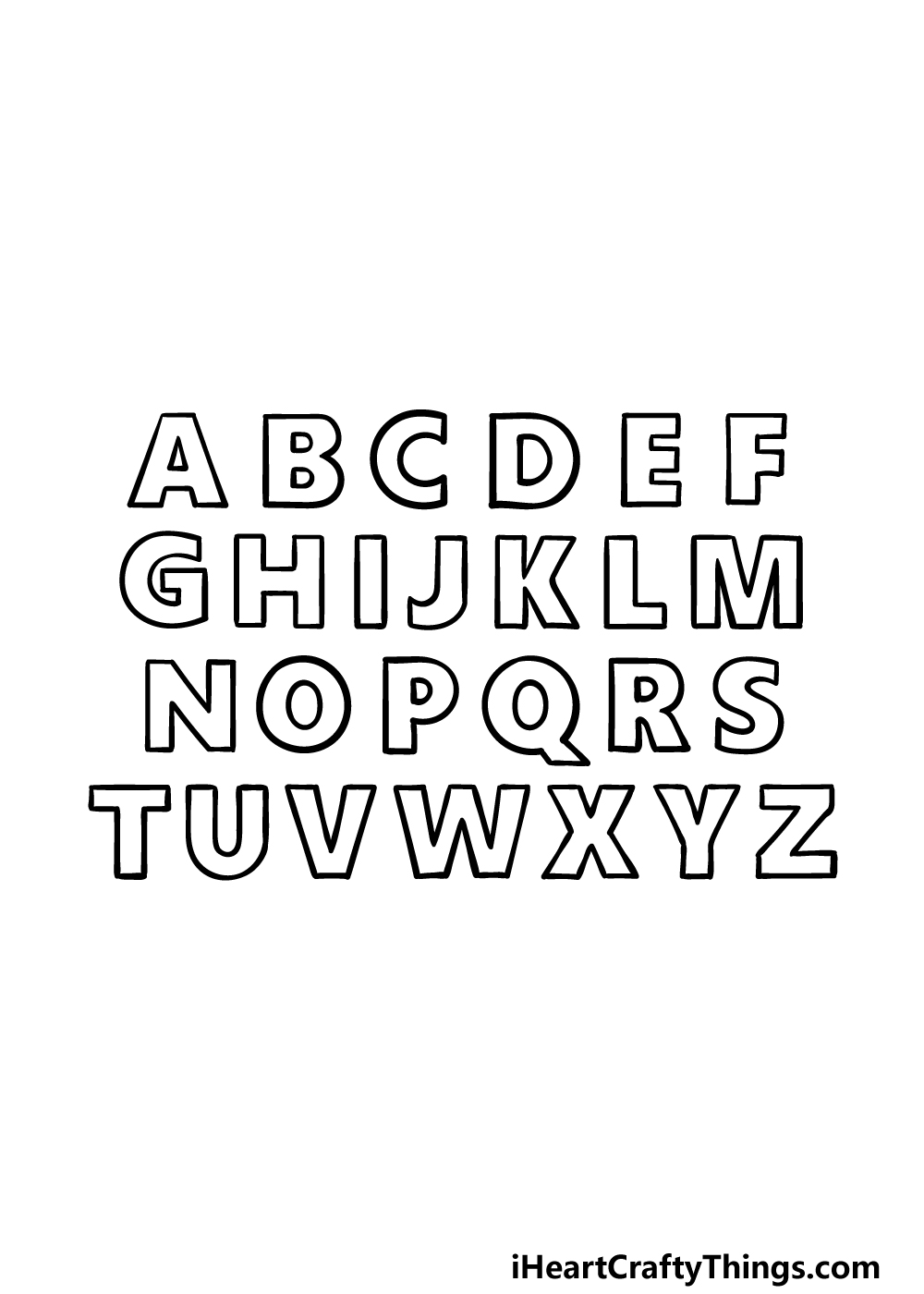 How to Draw The Alphabet step 5