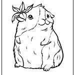 Guinea Pig Coloring Pages free printable