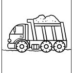 Dump Truck Coloring Pages free printable