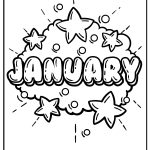January Coloring Pages free printable