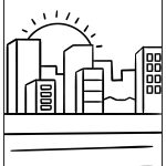 City Coloring Pages free printable