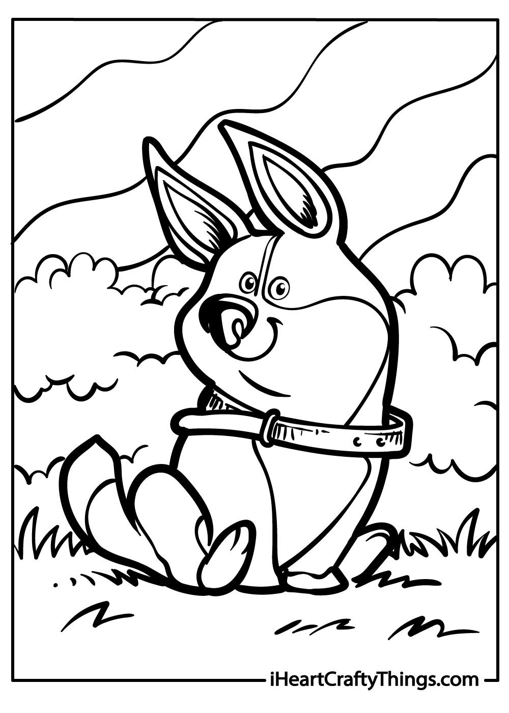 original corgi coloring pages