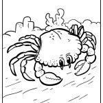 Crab Coloring Pages free printable