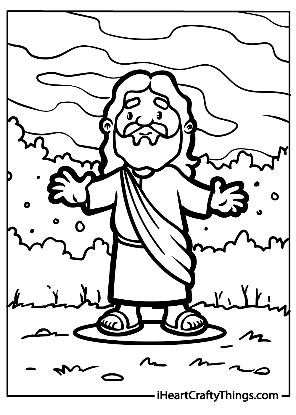 jesus coloring printable