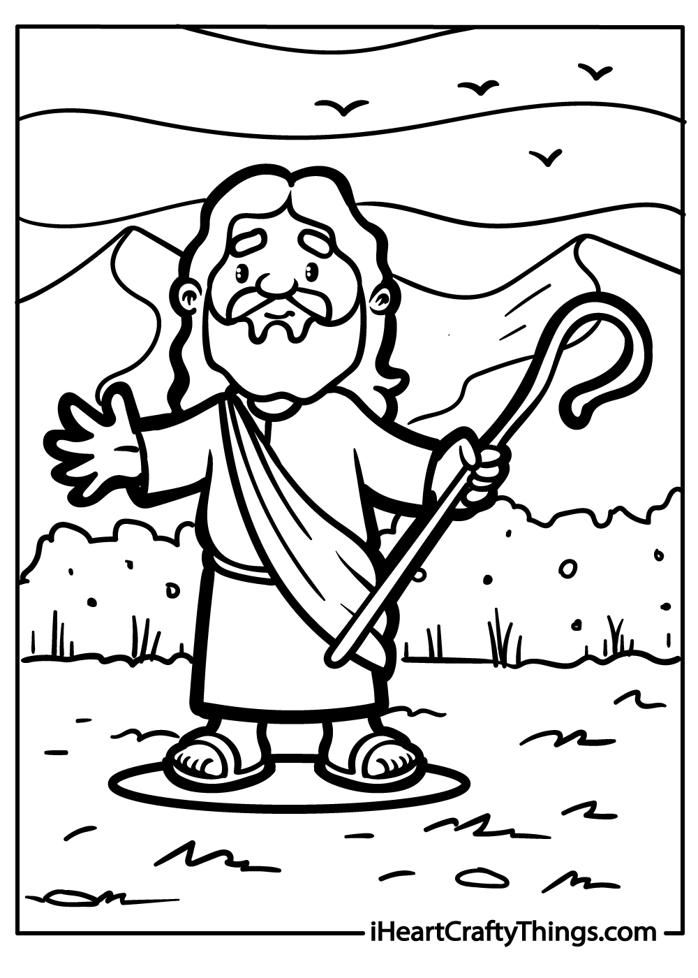 jesus coloring sheet free download