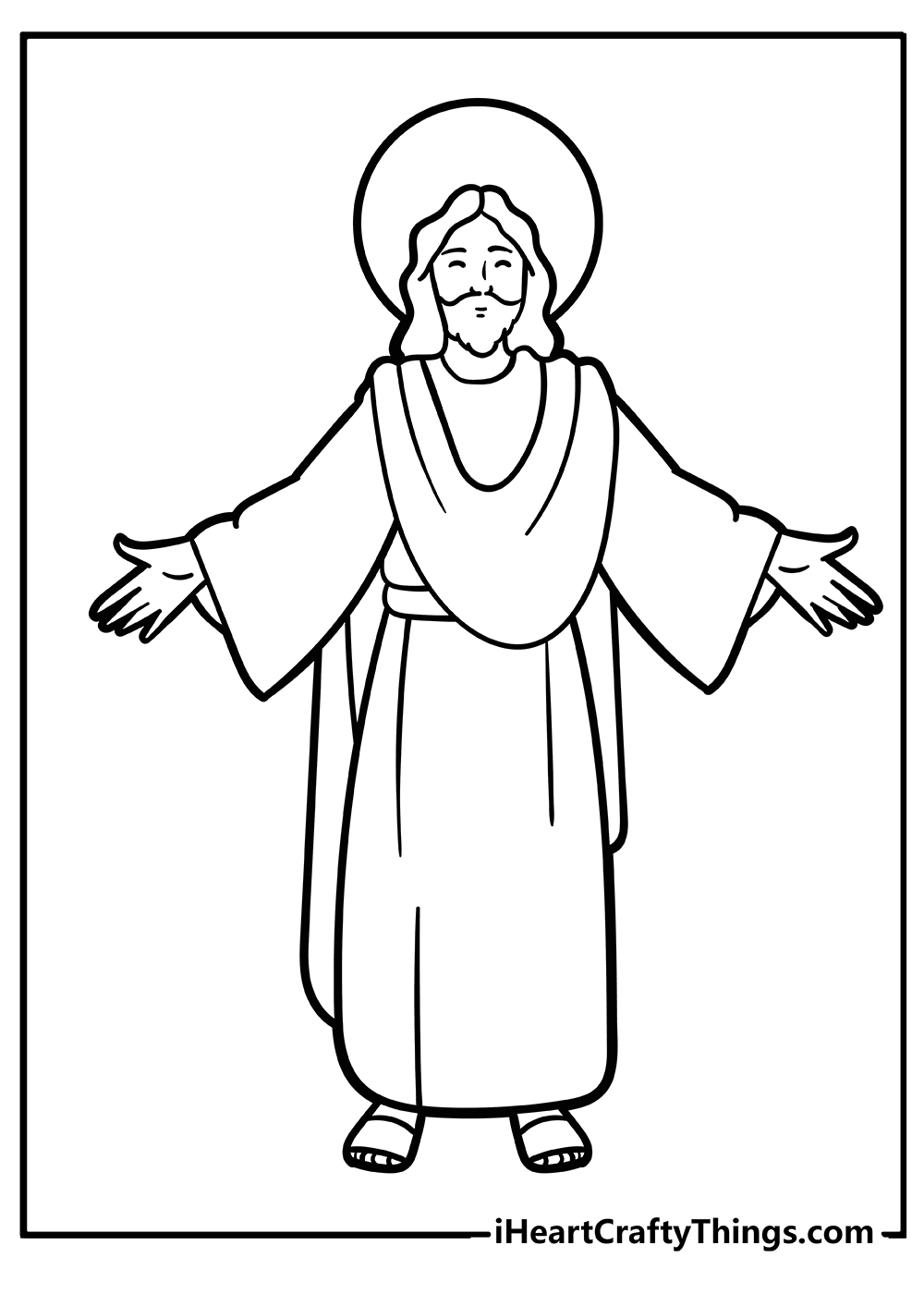 Jesus Coloring Book for kids free printable