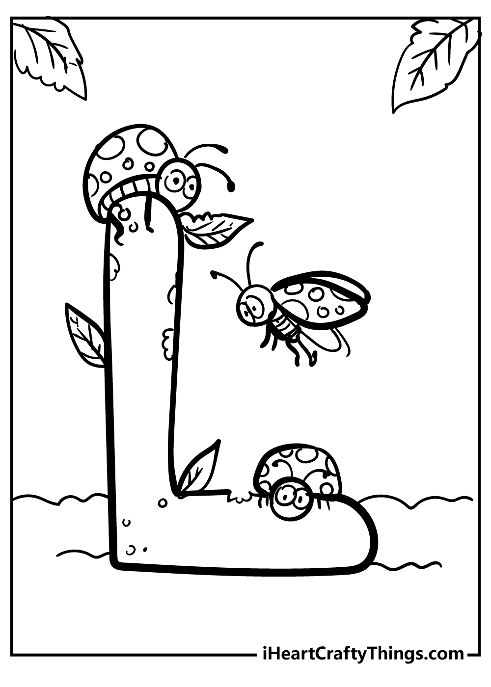 Letter L Coloring Sheet for children free download