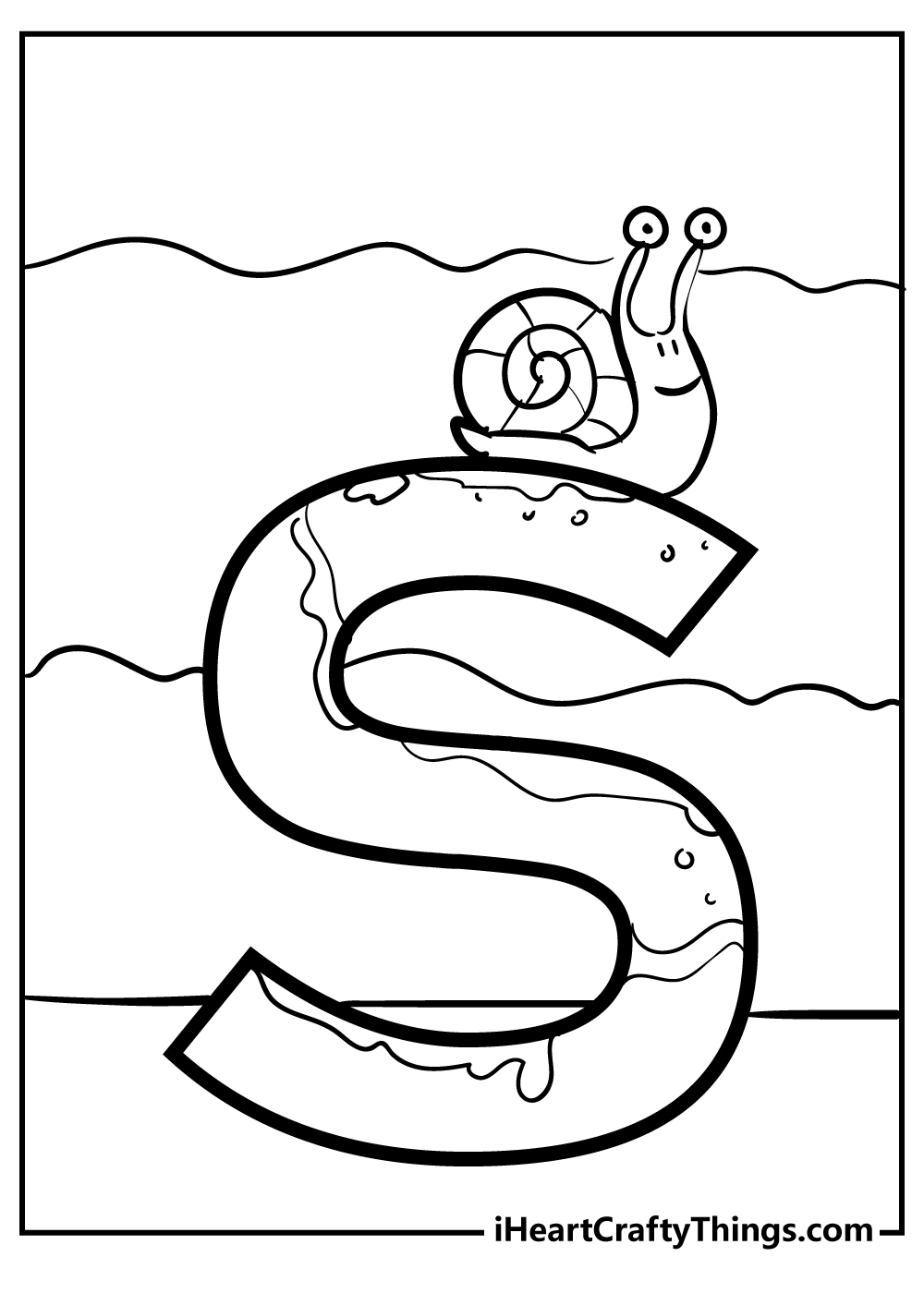 Letter S Coloring Pages free pdf download