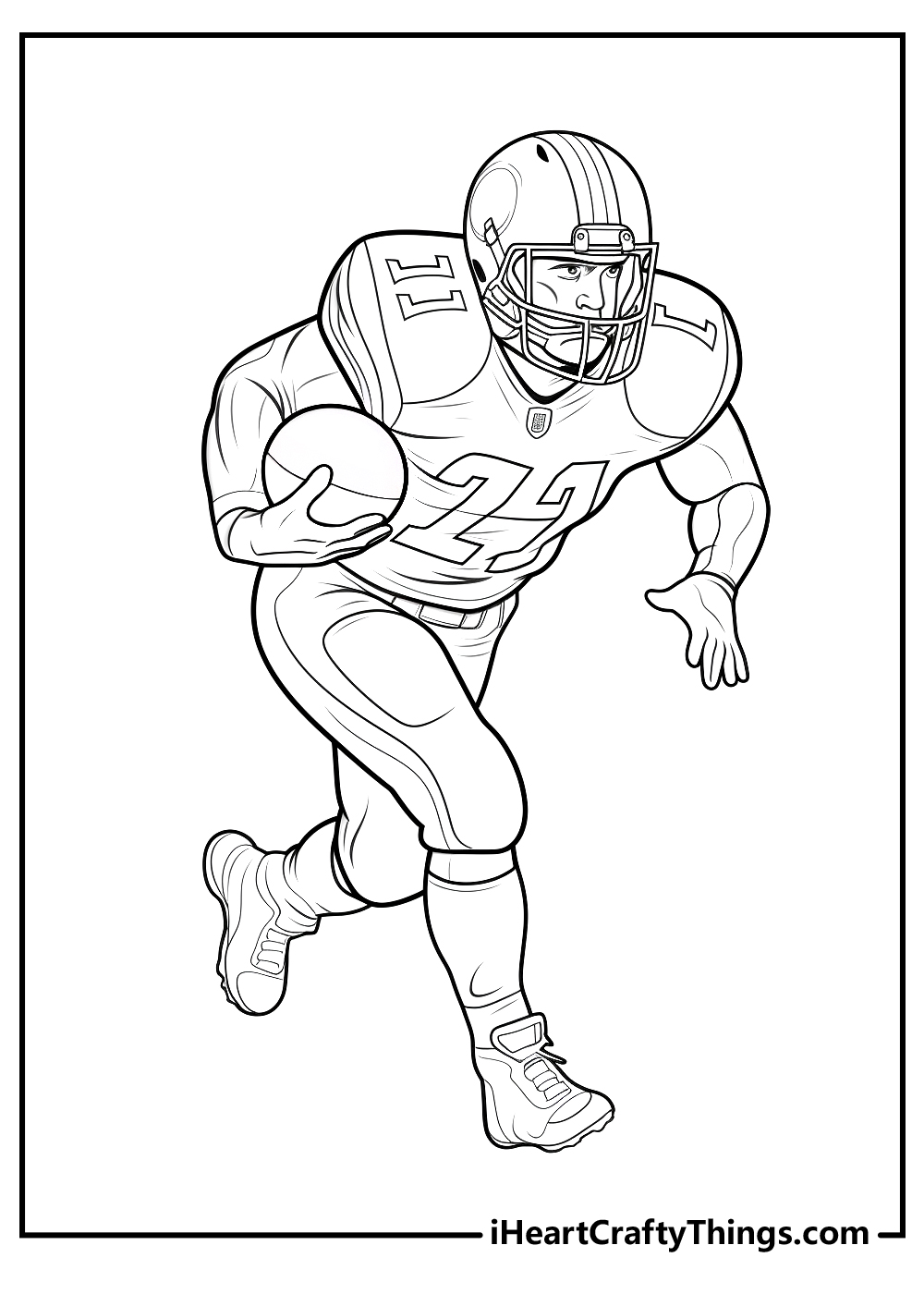 NFL coloring printable for kids