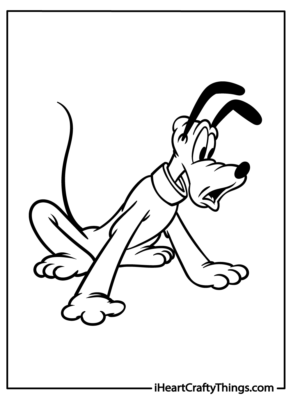 original pluto coloring printable